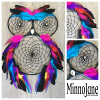 Owl Dreamcatcher Rainbow Bright