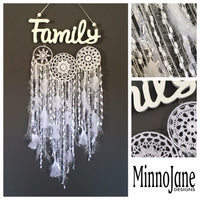 Family Word Doily Cluster