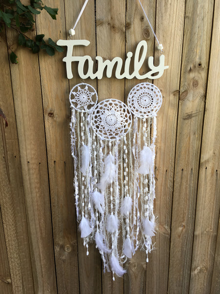 Family Word Doily Cluster